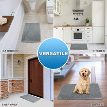 Load image into Gallery viewer, Secura Bathroom Rugs, 47 x 28 Inches, Extra Soft &amp; Thick, Absorbent Water Bath Mat, Machine Washable Non-Slip Bath Mats for Bathroom, Shower, and Tub, Home Decor Accessories (Gray)