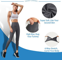 Load image into Gallery viewer, High Waisted Leggings for Women - No See Through Tummy Control Cycling Workout Yoga Pants with Pockets