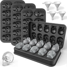 Load image into Gallery viewer, Large Gummy Bear Molds 5 ML, BPA-FREE Silicone Chocolate Candy Gummy Molds with 4 Droppers and Cleaning Brush 140 Cavity, Set of 4