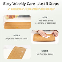 Load image into Gallery viewer, Dishwasher Safe Bamboo Cutting Boards Durable Lightweight Wood Cutting Board for Busy Kitchen, Easy Storage &amp; Clean Wooden Chopping Boards Reversible with Juice Groove, Kitchen Gift for Home Cooks