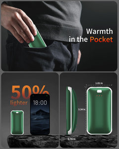 Hand Warmers Rechargeable, 2 Pack Electric Hand Warmer, Reusable Portable Pocket Heater USB Handwarmers, Gifts for Men, Women, Indoor, Outdoor, Hiking, Skiing, Camping, Hunting Accessories
