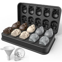 Load image into Gallery viewer, Large Gummy Bear Molds 5 ML, BPA-FREE Silicone Chocolate Candy Gummy Molds with 4 Droppers and Cleaning Brush 140 Cavity, Set of 4