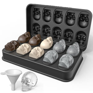 Large Gummy Bear Molds 5 ML, BPA-FREE Silicone Chocolate Candy Gummy Molds with 4 Droppers and Cleaning Brush 140 Cavity, Set of 4