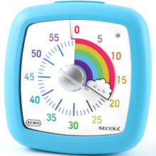 Load image into Gallery viewer, Secura 60-Minute Visual Timer, Silent Study Timer for Kids and Adults, Time Clocks, Time Management Countdown Timer for Teaching (Pink)