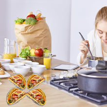 Load image into Gallery viewer, Taco Holder Stand Set of 4 Stainless Steel Taco Holders Kit Holds 4 Tortillas Per Rack
