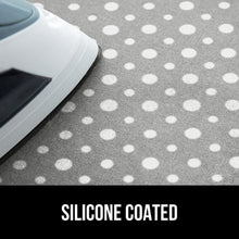 Load image into Gallery viewer, Ironing Board Cover and Pad, Silicone Coating, Thick Scorch Resistant Padding, Heavy Duty Iron Covers Standard Boards, Hook and Loop Fastener Strap, Silver, 15x54