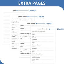Load image into Gallery viewer, Comkiso Password Book with Individual Alphabetical Tabs Laminated, Large Print Password Keeper Book for Seniors, A5 Hardcover Internet Password Log Book to Record Website Login Details - Bloom