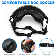 Load image into Gallery viewer, Large Dog Sunglasses Dog Goggles Pet Glasses Pet Eyewear with Adjustable Strap,Glasses for Medium Large Dog Swimming Skating Glasses UV Proof Windproof Dustproof