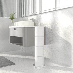 niffgaff 2 Pack Modern Stainless Steel Toilet Paper Holder: Wall-Mounted & Stand