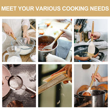 Load image into Gallery viewer, Kitchen Utensils Set- 35 PCs Cooking Utensils with Grater,Tongs, Spoon Spatula &amp;Turner Made of Heat Resistant Food Grade Silicone and Wooden Handles Kitchen Gadgets Tools Set for Nonstick Cookware