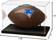 Load image into Gallery viewer, JupDec Baseball Display Case with Wood Stand, Clear Acrylic Stable &amp; Secure Game Ball Holder Showcase, UV Protection Souvenirs and Collectibles Box with Turf, Ideal Gift for Autograph Single MLB Ball