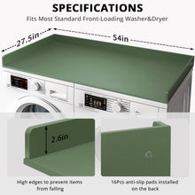 Load image into Gallery viewer, Washer Dryer Countertop, 27.5&quot; x 54&quot; Bamboo Washer and Dryer Countertop for Laundry Room Organization(Retro Brown)