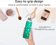 Load image into Gallery viewer, Brieftons Silicone Sleeves: 6-Pack Insulated Anti-Slip Protection Covers, Ultra Thick &amp; Durable, Better Than Neoprene &amp; Rubber, Also Perfect for Aquasana, Pratico Kitchen, Epica &amp; Other Glass Bottles