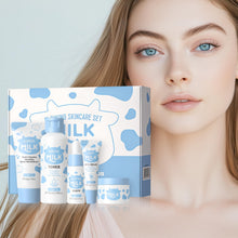 Load image into Gallery viewer, Skin Care Set, Skin Care Routine Kit for Women, Skincare Gift Set, Travel Size Toiletries with Milk Cleanser, Toner, Serum, Eye Cream, Face Cream Mother&#39;s Day Christmas Birthday Daughter Wife