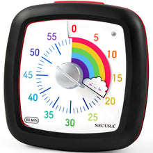 Load image into Gallery viewer, Secura 60-Minute Visual Timer, Silent Study Timer for Kids and Adults, Time Clocks, Time Management Countdown Timer for Teaching (Pink)