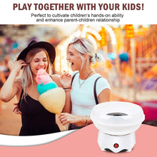 Load image into Gallery viewer, Outamateur Cotton Candy Machine,Homemade Cotton Candy Maker with Large Splash-Proof Plate,10 Bamboo Sticks and Sugar Scoop for Home Birthdays,Family Parties,Festivals,Weddings (White)