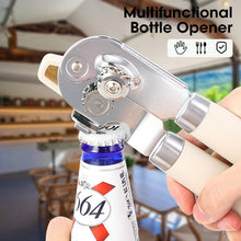 Load image into Gallery viewer, Beneno Can Opener Manual with Magnet, Hand Held Heavy Duty Can Opener with Durable Sharp Blade Smooth Edge, Big Effort-Saving Knob, Soft Grip Rubber Handle, Multifunctional Bottle Opener, Green