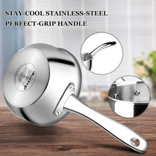 Load image into Gallery viewer, Duxtop Whole-Clad Tri-Ply Stainless Steel Saucepan with Lid, 3 Quart, Kitchen Induction Cookware
