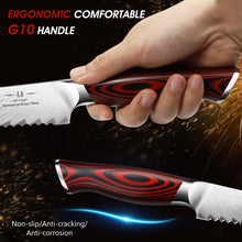 Load image into Gallery viewer, Fillet Knife 7 Inch, Damascus Steel Boning Knife, Professional Fish Fillet Knife for Meat Chicken Cutting, Meat Knife with G10 Ergonomic Handle