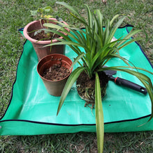 Load image into Gallery viewer, Foldable Plant Repotting Mat - Waterproof Indoor/Outdoor Gardening Mat - 26.8&quot; x 26.8&quot; (Green)