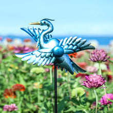 Load image into Gallery viewer, WONDER GARDEN Wind Spinners Outdoor - 2 Pack Small Metal Flamingo Wind Spinner Windmill, Wind Sculpture for Yard Patio Lawn Decor