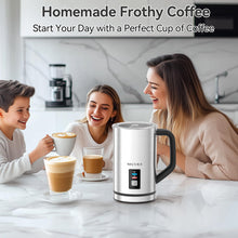 Load image into Gallery viewer, Secura Milk Frother, Electric Milk Steamer Stainless Steel, 8.4oz/250ml Automatic Hot and Cold Foam Maker and Milk Warmer for Latte, Cappuccinos, Macchiato, 120V