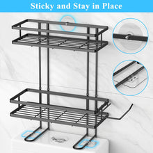 Load image into Gallery viewer, Over Toilet Storage, Bathroom Organizers and Storage Shelves, Black, 2 Tier