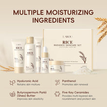 Load image into Gallery viewer, Skin Care Set, Korean Skin Care with Rice Cleanser, Toner, Serum, Eye Serum, Moisturizing Cream 5pcs for Women Teen Girls Mom Daughter Mother&#39;s Day Birthday Christmas Lover Korean Beauty