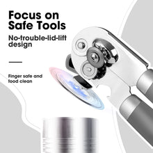Load image into Gallery viewer, Beneno Can Opener Manual with Magnet, Hand Held Heavy Duty Can Opener with Durable Sharp Blade Smooth Edge, Big Effort-Saving Knob, Soft Grip Rubber Handle, Multifunctional Bottle Opener, Green