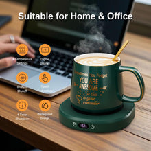 Load image into Gallery viewer, Coffee Mug Warmer &amp; Luxury Marbling Mug Set, Electric Cup Warmer with Auto Shut Off, 4 Temperature Setting Smart Beverage Warmer, 8-Hours Auto Shut Off, Best Gifts for Birthday Christmas