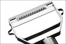 Load image into Gallery viewer, Brieftons Julienne Peeler/Cutter/Slicer: Serrated Stainless Steel Fruit/Vegetable Peeler &amp; Julienne Slicer