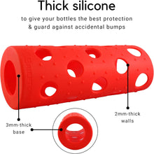 Load image into Gallery viewer, Brieftons Silicone Sleeves: 6-Pack Insulated Anti-Slip Protection Covers, Ultra Thick &amp; Durable, Better Than Neoprene &amp; Rubber, Also Perfect for Aquasana, Pratico Kitchen, Epica &amp; Other Glass Bottles