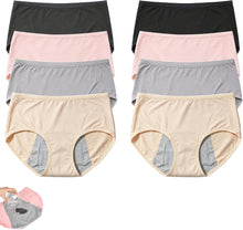 Load image into Gallery viewer, Leak Proof Underwear for Women Over 60 | High-Waisted Mid-Rise, Machine Washable, Resuable, Incontinence Panties, Light Fluid, Absorbent Layers