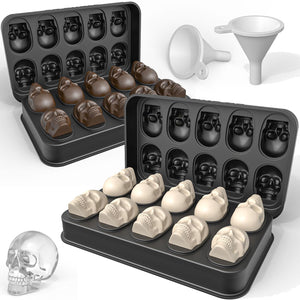 Large Gummy Bear Molds 5 ML, BPA-FREE Silicone Chocolate Candy Gummy Molds with 4 Droppers and Cleaning Brush 140 Cavity, Set of 4