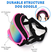 Load image into Gallery viewer, Large Dog Sunglasses Dog Goggles Pet Glasses Pet Eyewear with Adjustable Strap,Glasses for Medium Large Dog Swimming Skating Glasses UV Proof Windproof Dustproof