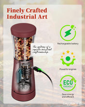 Load image into Gallery viewer, Electric Salt and Pepper Grinder, Stainless Steel Rechargeable Salt and Pepper Grinder Set with 4.5 oz Large Capacity, 1.8&quot; Wide Mouth, Adjustable Coarseness, Ideal for Kitchen