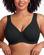Load image into Gallery viewer, QDN Minimizer Bras for Women, Plus Size Underwired Push up Bra, Womens Full Coverage Unlined Breathable Soft Underwear