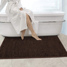 Load image into Gallery viewer, Secura Bathroom Rugs, 47 x 28 Inches, Extra Soft &amp; Thick, Absorbent Water Bath Mat, Machine Washable Non-Slip Bath Mats for Bathroom, Shower, and Tub, Home Decor Accessories (Gray)