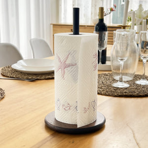 Silver Paper Towel Holder Free-Standing, Premium Stainless Steel Paper Rolls Organizer, Classic Fashion Kitchen Roll Dispenser