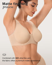 Load image into Gallery viewer, QDN Minimizer Bras for Women, Plus Size Underwired Push up Bra, Womens Full Coverage Unlined Breathable Soft Underwear