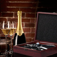 Load image into Gallery viewer, Wine Opener,Wine Bottle Opener, Wine Accessories Areator Wine Opener Kit, Red wine Corkscrew Set with Wood Case,Wine Gift with Luxury Packaging