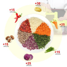 Load image into Gallery viewer, Manual Vegetable Cutter Food Processor 8 in 1 - Chopper, Mixer, Blender, Whipper, Egg Separator, Mincer, Grinder, Dicer with Clear Container 1200ml BPA Free