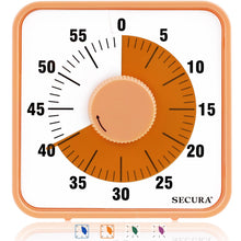 Load image into Gallery viewer, Secura 60-Minute Visual Countdown Timer, 7.5-Inch Oversize Classroom Visual Timer for Kids and Adults, Durable Mechanical Kitchen Timer Clock with Magnetic Backing (Blue)