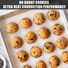 Load image into Gallery viewer, Baking Sheet Cookie Sheet Set of 2, Umite Chef Stainless Steel Baking Pans Tray Professional 16 x 12 x 1 inch, Non Toxic &amp; Healthy, Mirror Finish &amp; Rust Free, Easy Clean &amp; Dishwasher Safe