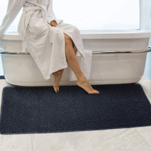 Load image into Gallery viewer, Secura Bathroom Rugs, 47 x 28 Inches, Extra Soft &amp; Thick, Absorbent Water Bath Mat, Machine Washable Non-Slip Bath Mats for Bathroom, Shower, and Tub, Home Decor Accessories (Gray)