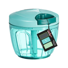 Load image into Gallery viewer, Manual Food Chopper Vegetable Cutter, Hand String Vegetable Chopper Onions Cutter for Vegetable Fruits Nuts BPA Free Food Safe Material, 550ml Gray