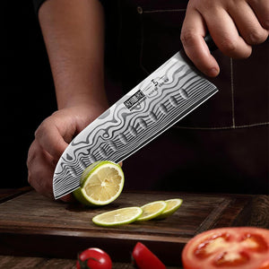 8 Pieces Knife Set with Magnetic Block, Ultra Sharp Powder Steel Knife Block Set, Professional Chef Knife Sets with Ergonomic Handle & Knife Sharpener