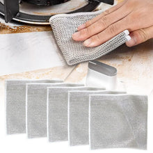Load image into Gallery viewer, Multipurpose Wire Dishwashing Rags for Wet and Dry, 2024 New Reusable Non Scratch Wire Dishcloth, Premium Scrubbing Wire Dishwashing Rags for Scrubs Dishes, Sinks Cleans (5)