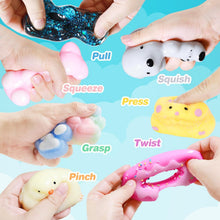 Load image into Gallery viewer, 38Pcs Taba Squishy Hamster Squeeze Toys, Fidget Toy, Kawaii Squishy Stress Relief Toys Party Favors for Kids 4-8 8-12, Treasure Box Toys for Classroom Birthday Xmas Gifts for Girls Boys