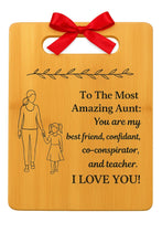 Load image into Gallery viewer, Housewarming Gifts for New Home - Bamboo Cutting Board with Engraved Message - New Home Essentials for Homeowners, Couples, Friends, or Family - Decorative Kitchen Gift Board, 12&quot; x 8&quot;
